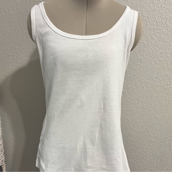 St. John's Bay Tops - White tank top-size XS